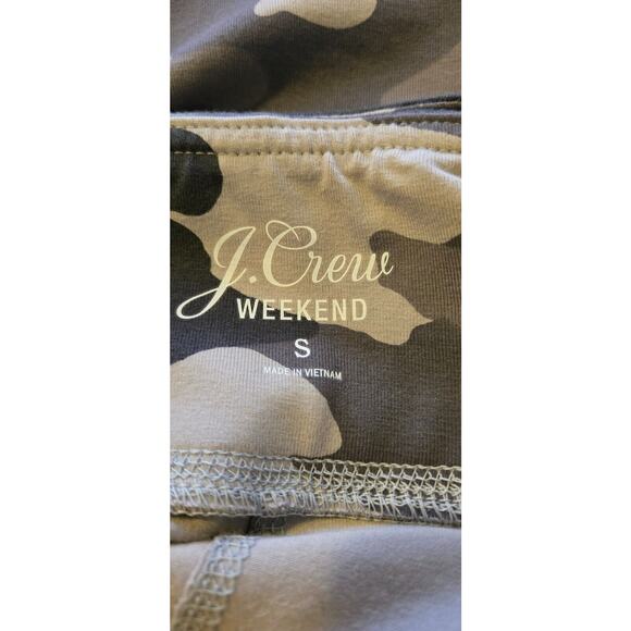 J Crew Size Small Womens 7/8 Leggings Athletic Pants Gray Camo - Picture 3 of 5